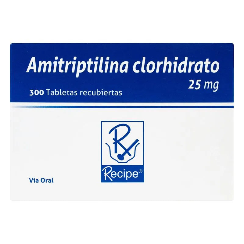 Amitriptilina 25 mg (300 tabletas)